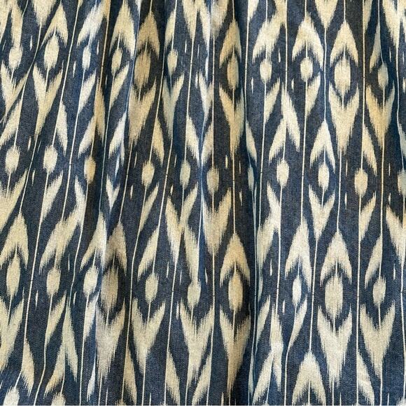 Stitch Fix x Market & Spruce Tie Back Bow Blue Geometric Blouse Size XXL - Picture 6 of 7